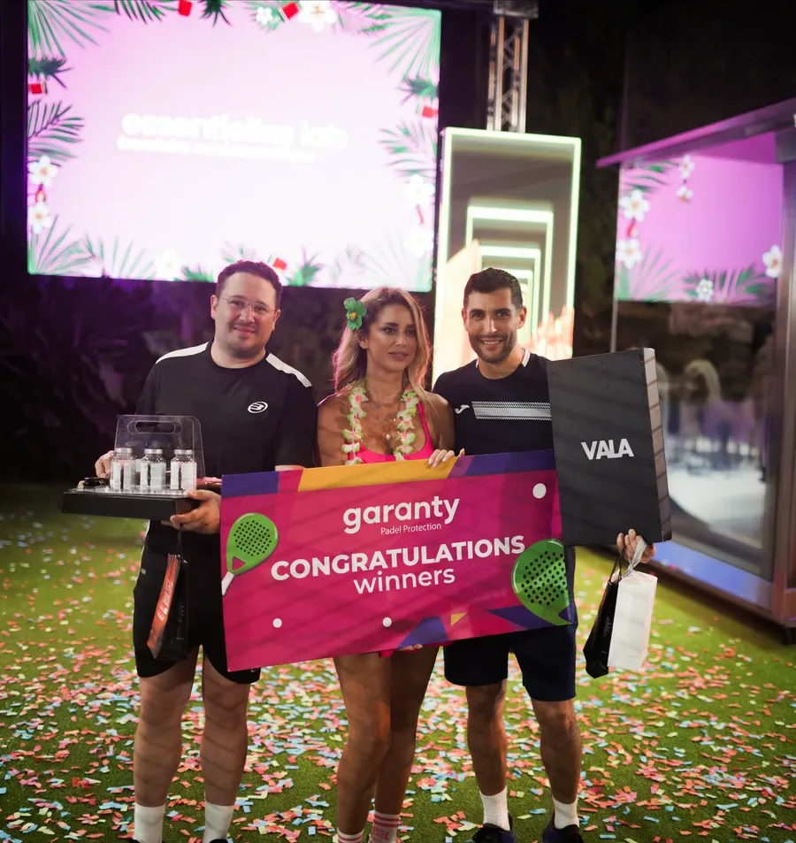 Aloha tournament winners with their prizes